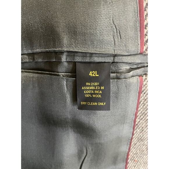 Vintage 100% Wool Gray Brown 40L Tweed Professional Blazer - Picture 8 of 12